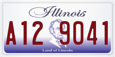 IL license plate A129041