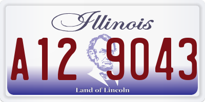 IL license plate A129043