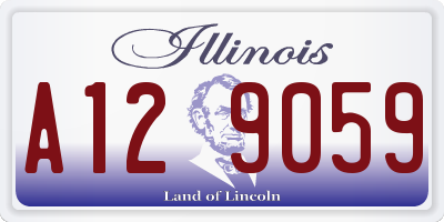 IL license plate A129059