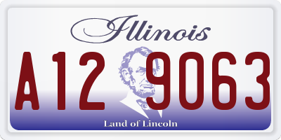 IL license plate A129063