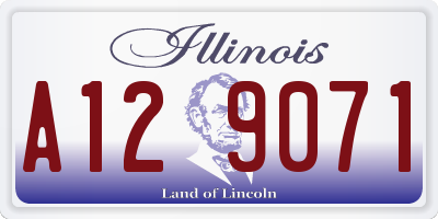 IL license plate A129071