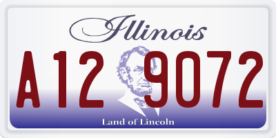 IL license plate A129072