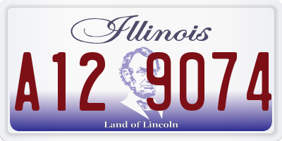 IL license plate A129074