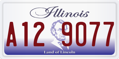 IL license plate A129077