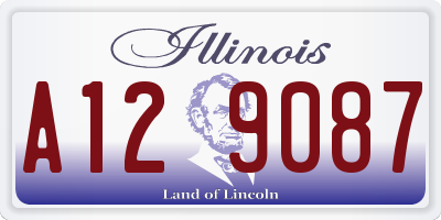 IL license plate A129087