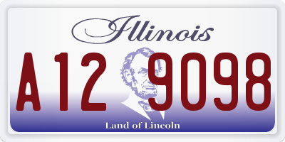 IL license plate A129098
