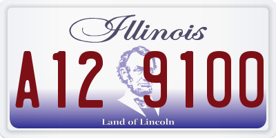 IL license plate A129100
