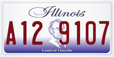 IL license plate A129107