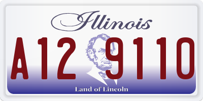 IL license plate A129110