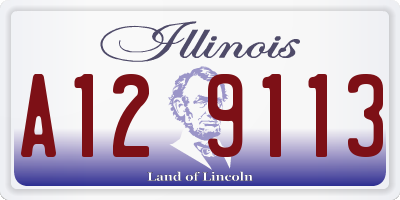 IL license plate A129113