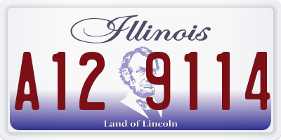 IL license plate A129114