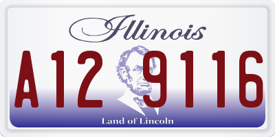 IL license plate A129116