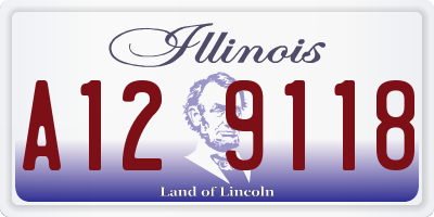 IL license plate A129118