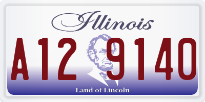IL license plate A129140