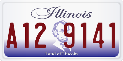 IL license plate A129141