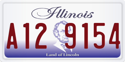 IL license plate A129154