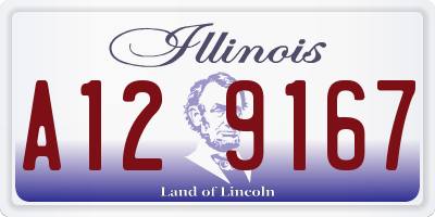 IL license plate A129167
