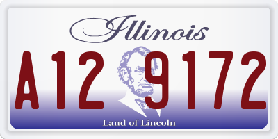 IL license plate A129172