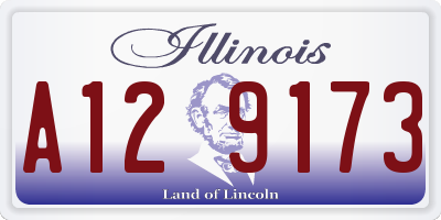 IL license plate A129173