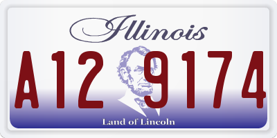 IL license plate A129174
