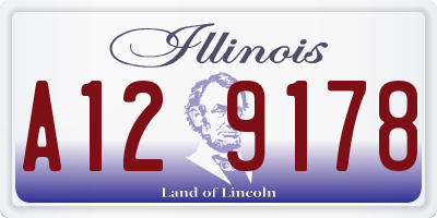 IL license plate A129178