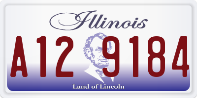 IL license plate A129184