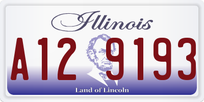 IL license plate A129193