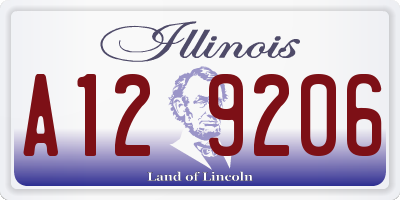IL license plate A129206