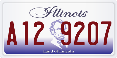 IL license plate A129207
