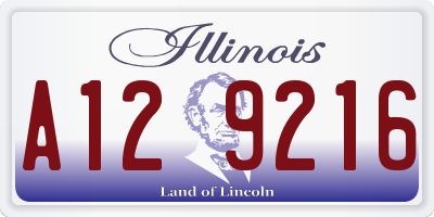 IL license plate A129216