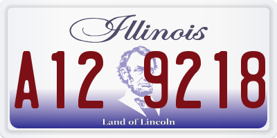 IL license plate A129218