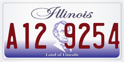 IL license plate A129254