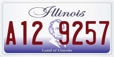 IL license plate A129257