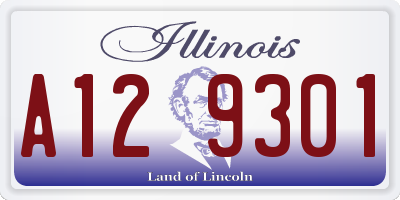 IL license plate A129301