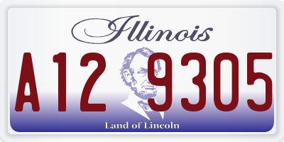 IL license plate A129305