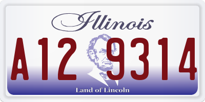 IL license plate A129314
