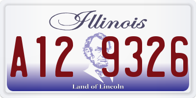 IL license plate A129326