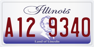 IL license plate A129340