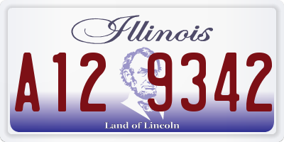 IL license plate A129342
