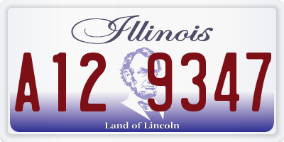 IL license plate A129347