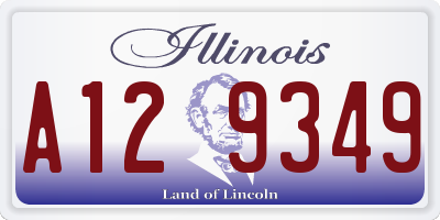 IL license plate A129349