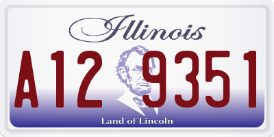 IL license plate A129351
