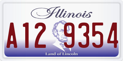 IL license plate A129354