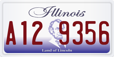 IL license plate A129356