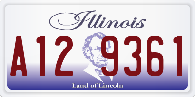 IL license plate A129361