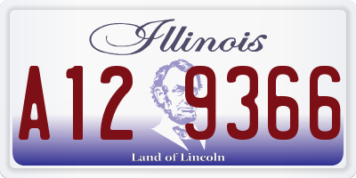 IL license plate A129366