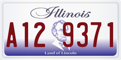 IL license plate A129371