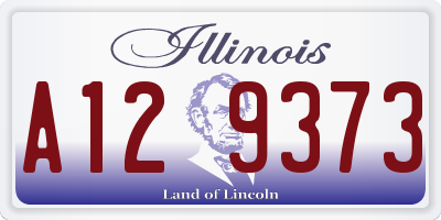 IL license plate A129373