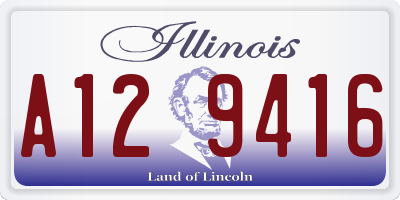 IL license plate A129416