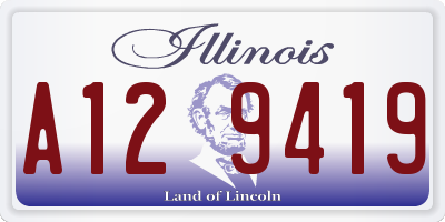 IL license plate A129419